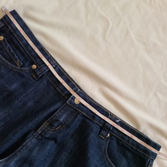 EUC Wet Seal Dark Blue Wash Straight Leg y2k Denim Jeans, Junior's 15 Short - Picture 6 of 12